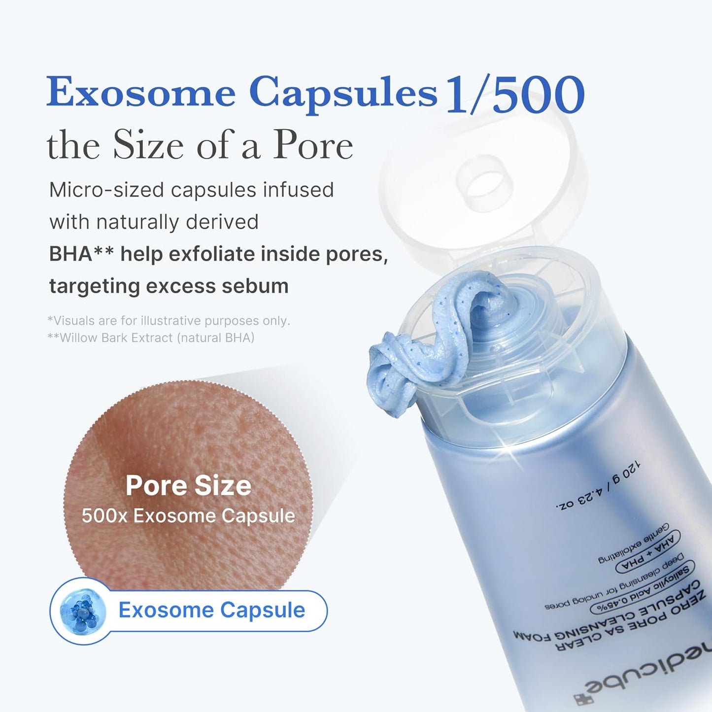 medicube_Facial_Cleanser_Zero_Pore_Capsule_Cleansing_Foam_|_Daily_Gentle_Cleanser_for_Skin_Texture,_Blackhead_&_Pore_Care_|_AHA,_BHA_&_PHA_for_Deep_Cleansing_|_Korean_Skincare,_4.23_oz