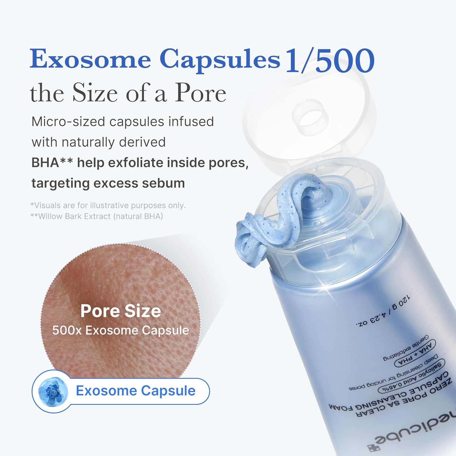 medicube_Facial_Cleanser_Zero_Pore_Capsule_Cleansing_Foam_|_Daily_Gentle_Cleanser_for_Skin_Texture,_Blackhead_&_Pore_Care_|_AHA,_BHA_&_PHA_for_Deep_Cleansing_|_Korean_Skincare,_4.23_oz