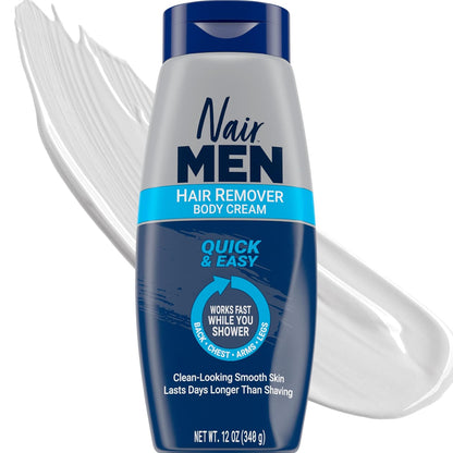 Nair_Men_Hair_Remover_Body_Cream,_Quick_and_Easy_Body_Hair_Removal_Cream_for_Men,_Aloe_and_Lanolin,_Dermatologist_Tested,_12_Oz