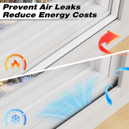 118_Inch_Wedge-Shape_Weather_Stripping_Door_Seal,Windows_and_Doors_Insulation,Self_Adhesive_Insulation_Foam_Anti-Collision_Strip,Weatherstrip_Tape_for_Door_Soundproofing,Noise_Drafts_Blocker,White