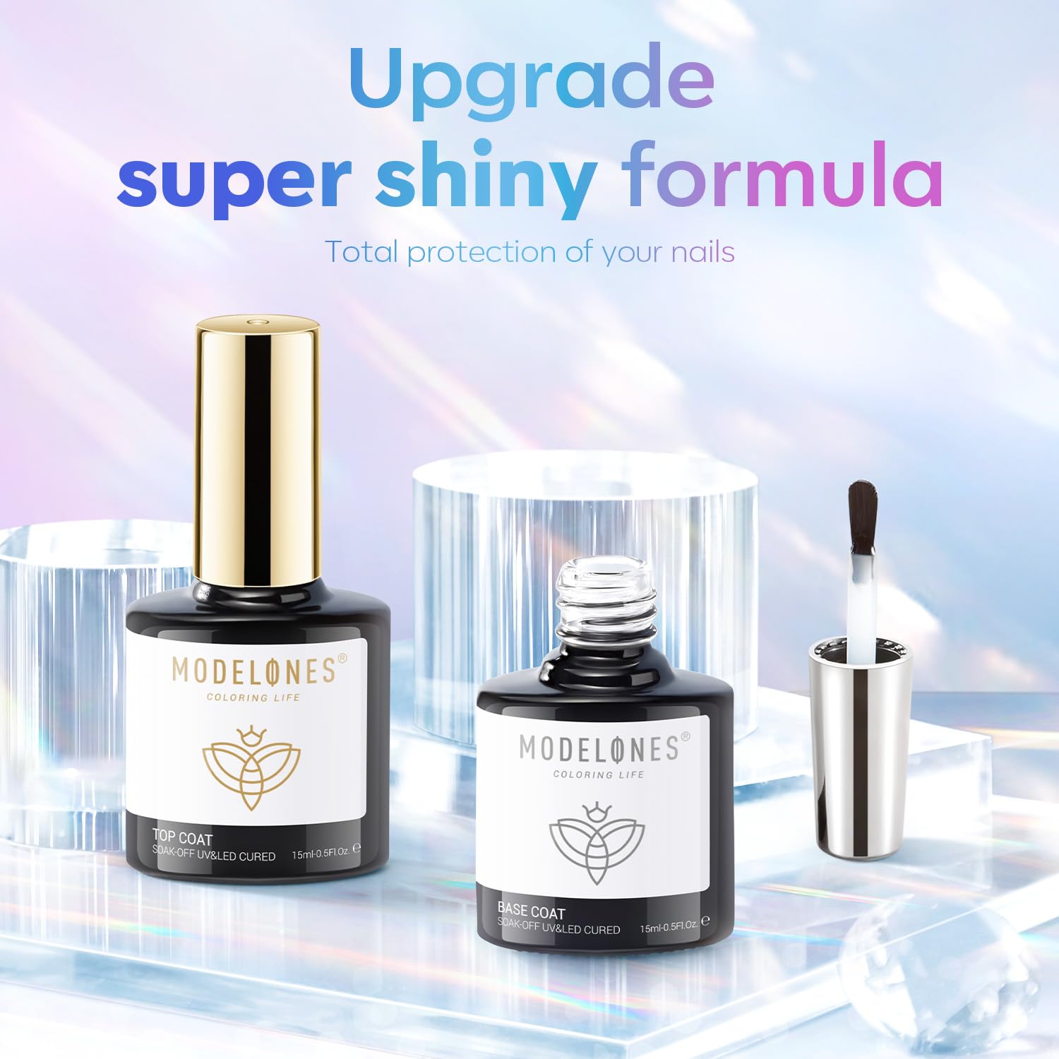 modelones_Gel_Top_Coat,_15_ml_2026_Upgrade_Super_Shiny_Base_and_Top_Coat_Set,_Soak_Off_Nail_Lamp_Acid_Free_No_Wipe_Clear_Base_Top_Gel_Nail_Polish