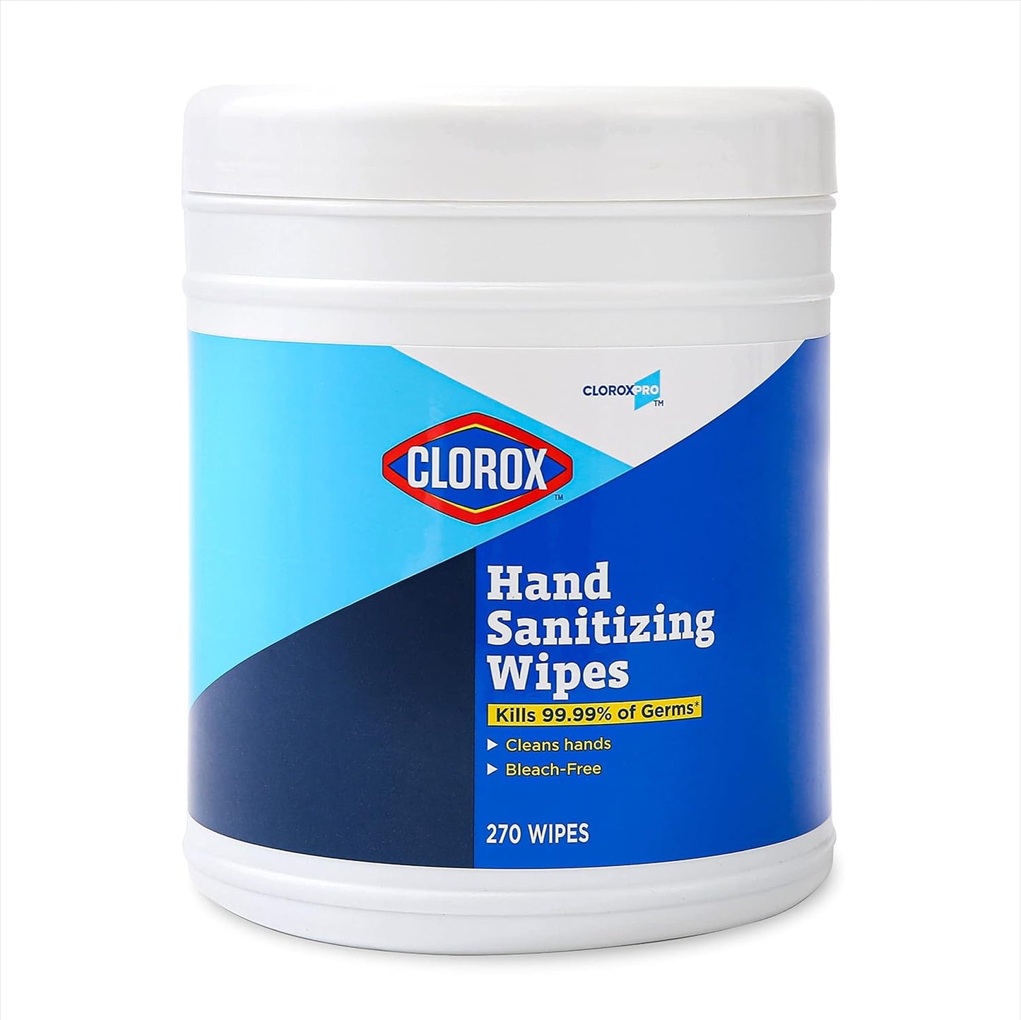 Clorox_Pro_Alcohol_Free_Hand_Sanitizer_Wipes_with_BZK,_Gentle_Bleach-Free_Sanitizing_Wipes_for_Hands_-_0.13%_BZK_Formula,_FDA_Registered,_Resealable_Bulk_Canister,_270_Count