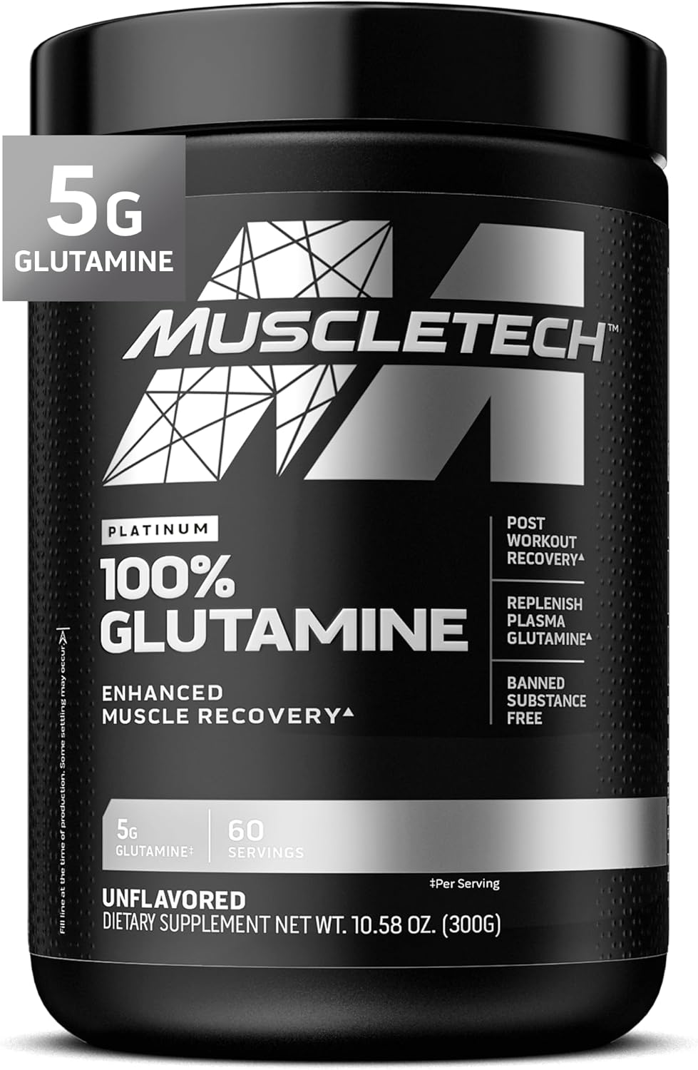 MuscleTech_Glutamine_Powder_|_100%_Pure_L_Glutamine_Powder_|_Post_Workout_Recovery_Drink_|_L-Glutamine_Powder_for_Men_&_Women_|_Muscle_Recovery_|_Unflavored_(60_Servings)