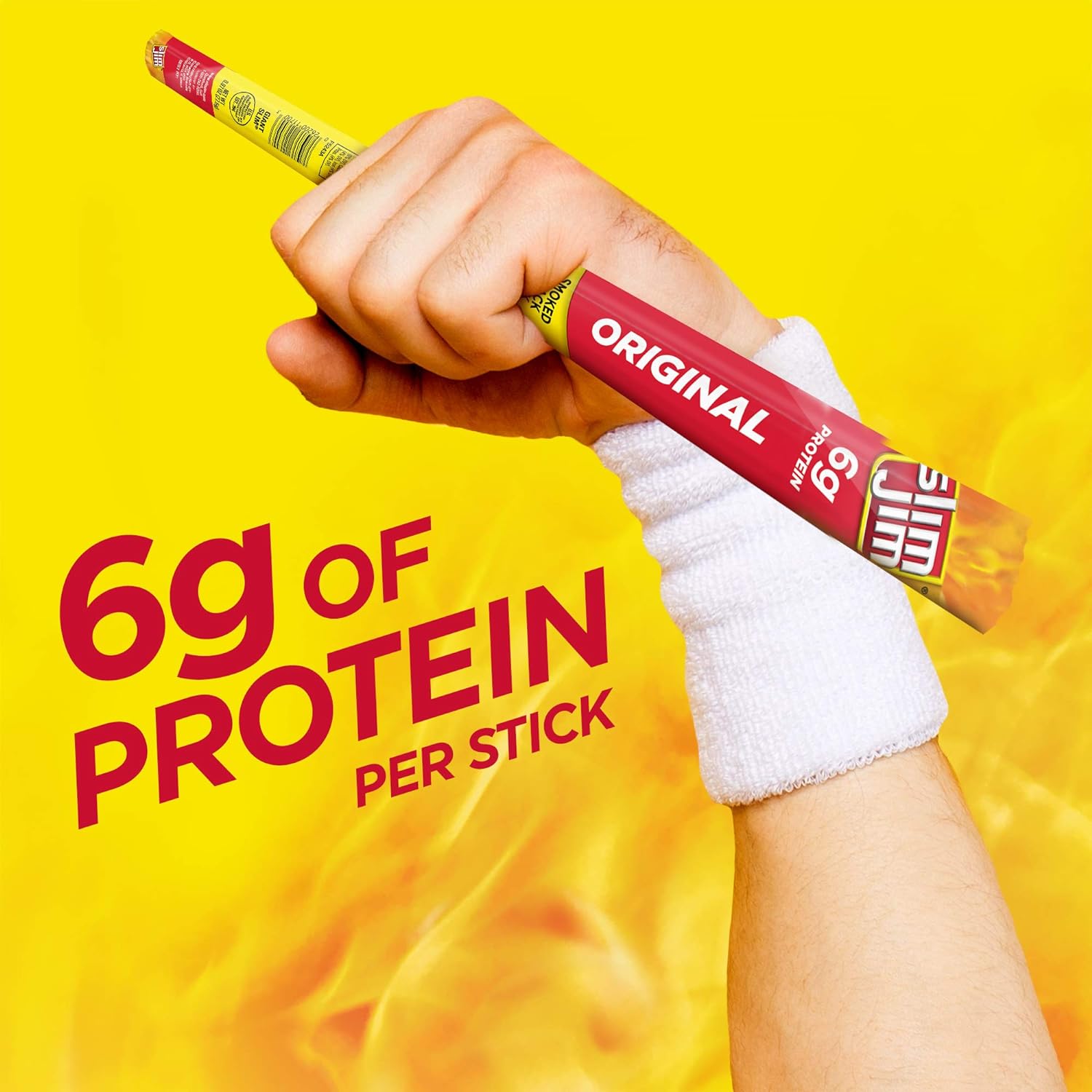 Slim_Jim_Giant_Smoked_Meat_Sticks,_Original_Flavor,_6g_Protein_Per_Stick,_Father's_Day_Snack_Gift_for_Dad,_0.97_oz._(24_Count)