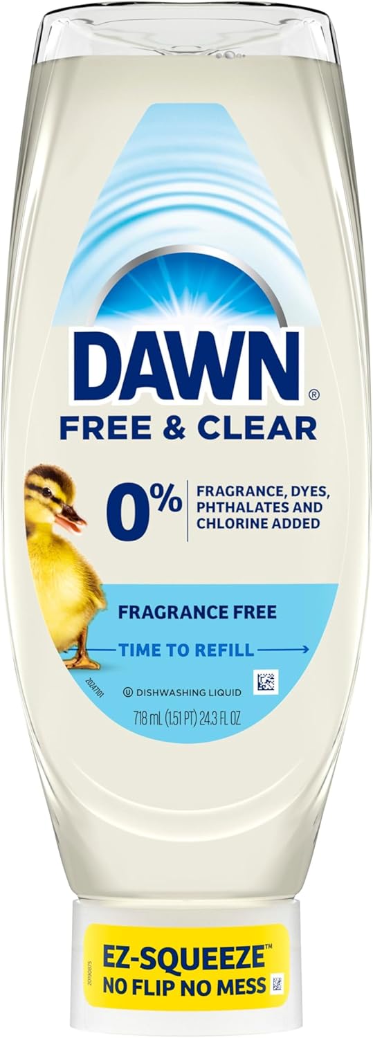 Dawn_Free_&_Clear_EZ-Squeeze_Dish_Soap_Liquid,_Dishwashing_Liquid,_Grease_Removal,_Upside_Down_Bottle,_Unscented,_24.3_Fl_Oz