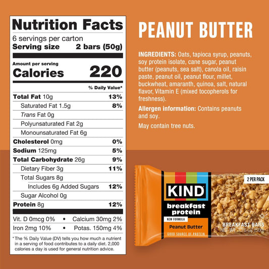 KIND_Breakfast_Protein_Bars_Variety_Pack,_Gluten_Free,_Low_Sodium,_Healthy_Snacks,_Peanut_Butter,_Honey_Oat,_Almond_Butter,_8g_Protein,_18_Count_(18_Packs_of_2_Bars)
