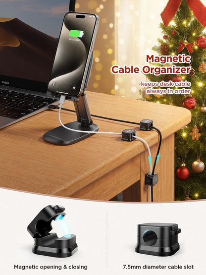 6_Pack_Magnetic_Cable_Clips_[Cable_Smooth_Adjustable]_Cord_Holder,_Under_Desk_Cable_Management,_JOYROOM_Adhesive_Wire_Holder_Keeper_Organizer_for_Home_Office_Desk_Phone_Car_Wall_Desktop_Nightstand