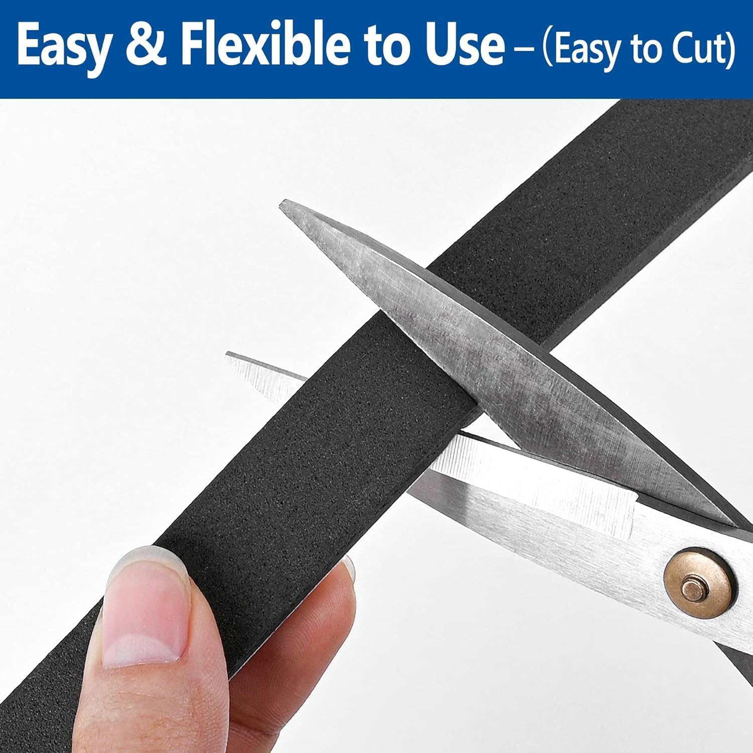 Kikerike_Self_Adhesive_Foam_Tape_Weatherstrip_1/2In_x_1/4In_x_42Ft_High_Density_Foam_Insulation_Strips_Seal_Weather_Stripping_with_Strong_Adhesive_for_Door_and_Window_Sound_Isolation_Soundproofing