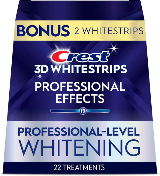 Crest_3D_Whitestrips_Professional_Effects_–_Teeth_Whitening_Kit,_22_Treatments_(20_+_2_Bonus),_Each_with_1_Upper/1Lower,_44_Strips_–_Crest_3DWhite_Teeth_Whitening_Strips