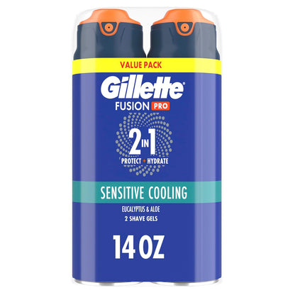 Gillette_PRO_Shaving_Gel_For_Men_Cools_To_Soothe_Skin_And_Hydrates_Facial_Hair,_TWIN_PACK_-_Total_14oz,_ProGlide_Sensitive_2_in_1_Shave_Gel