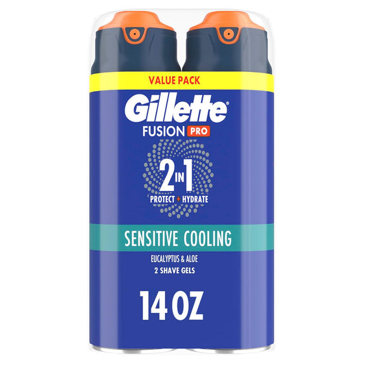 Gillette_PRO_Shaving_Gel_For_Men_Cools_To_Soothe_Skin_And_Hydrates_Facial_Hair,_TWIN_PACK_-_Total_14oz,_ProGlide_Sensitive_2_in_1_Shave_Gel