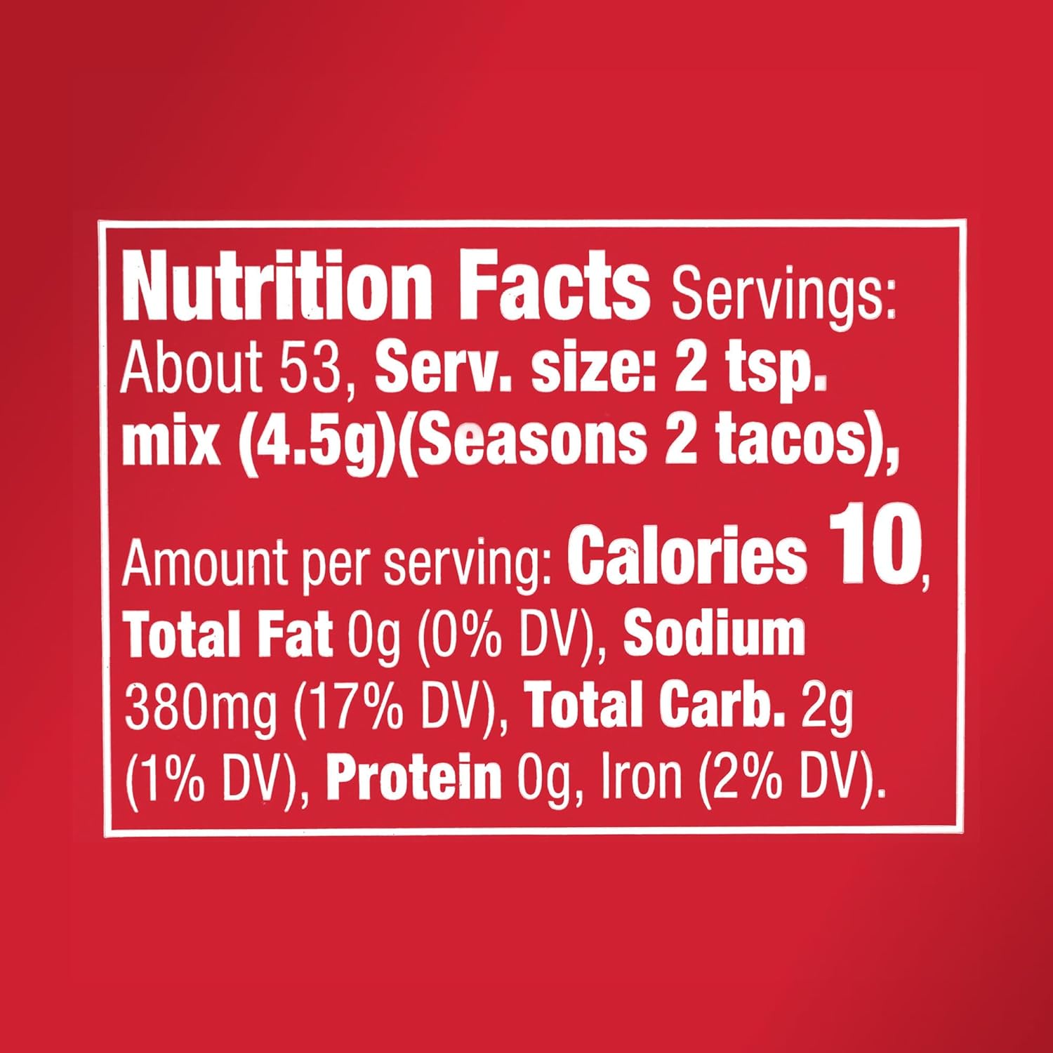 McCormick_Taco_Seasoning_Mix,_Original,_No_MSG_Added,_No_Dairy_Ingredients,_No_Artificial_Flavors,_For_Tacos,_Nachos,_Fajitas_and_More,_8.5_oz