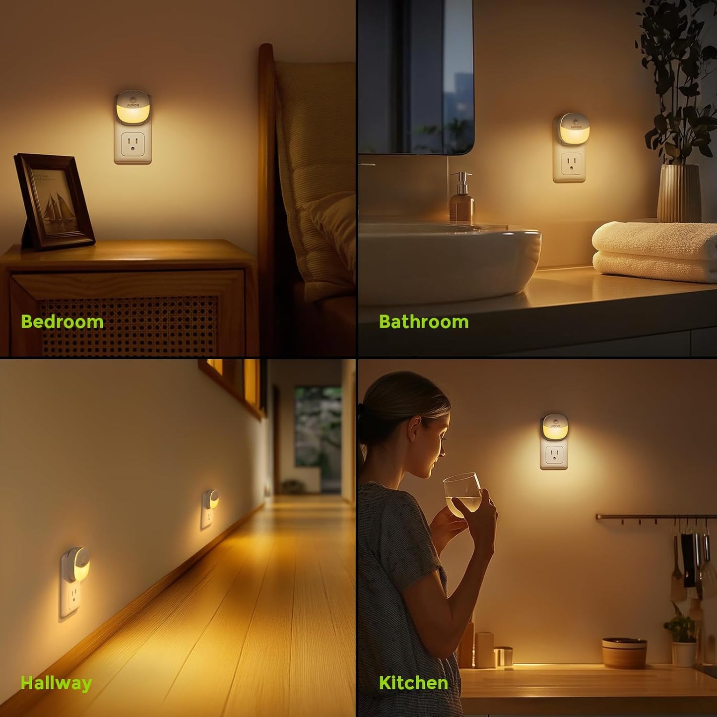 AUVON_Plug_in_Night_Light_with_Motion_Sensor_and_Dusk_to_Dawn_Sensor,_Mini_Warm_White/Cool_White_LED_Nightlight_with_1-50_lm_Adjustable_Brightness_for_Bathroom,_Hallway,_Stairs,_Bedroom,_Kitchen,_4_Packs