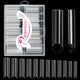 600PCS Clear 3XL Coffin Tips