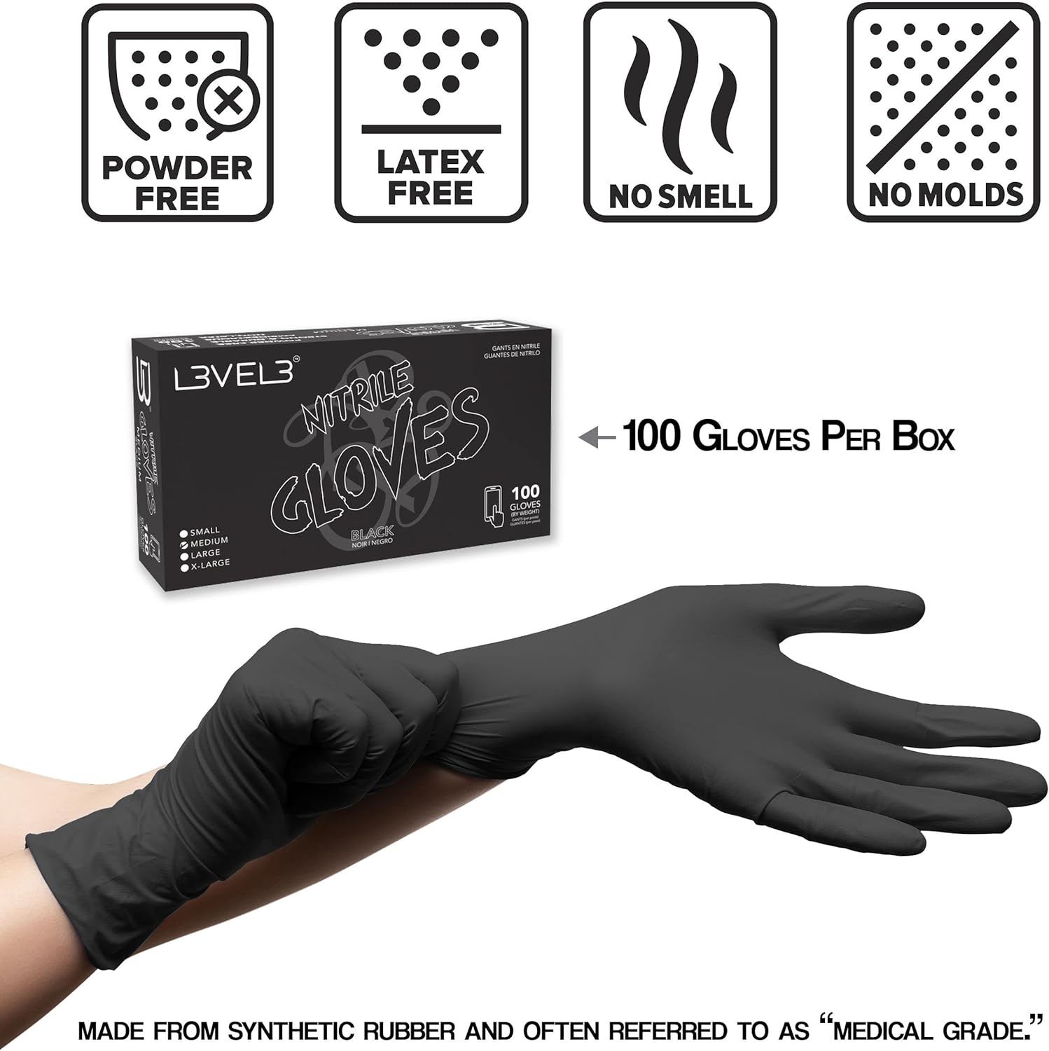 L3_Level_3_Nitrile_Gloves_-_Professional_Heavy_Duty_Disposable_Gloves_-_Latex_Free_-_Fits_Snug_-_Box_of_100