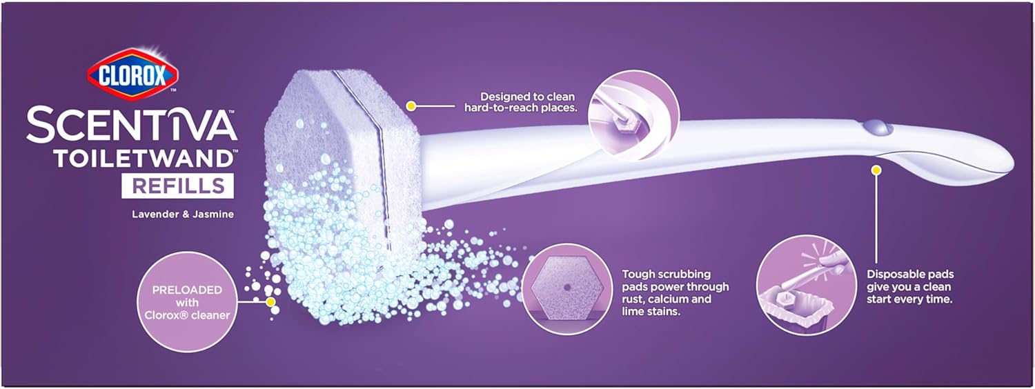 CLOROX_Scentiva_ToiletWand_Toilet_Cleaner_Refills,_Toilet_brush,_Lavender_and_Jasmine,_10_Count