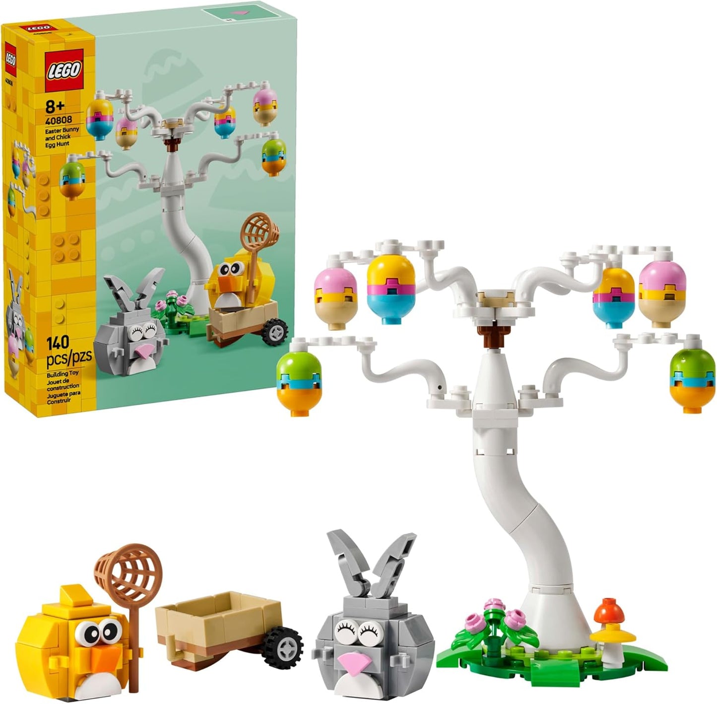 LEGO_Easter_Bunny_and_Chick_Egg_Hunt_Building_Toy_for_Girls_&_Boys_-_Springtime_Playset_for_Kids,_Ages_8+_-_Basket_Stuffer_or_Gift_Idea_for_Easter_-_40808