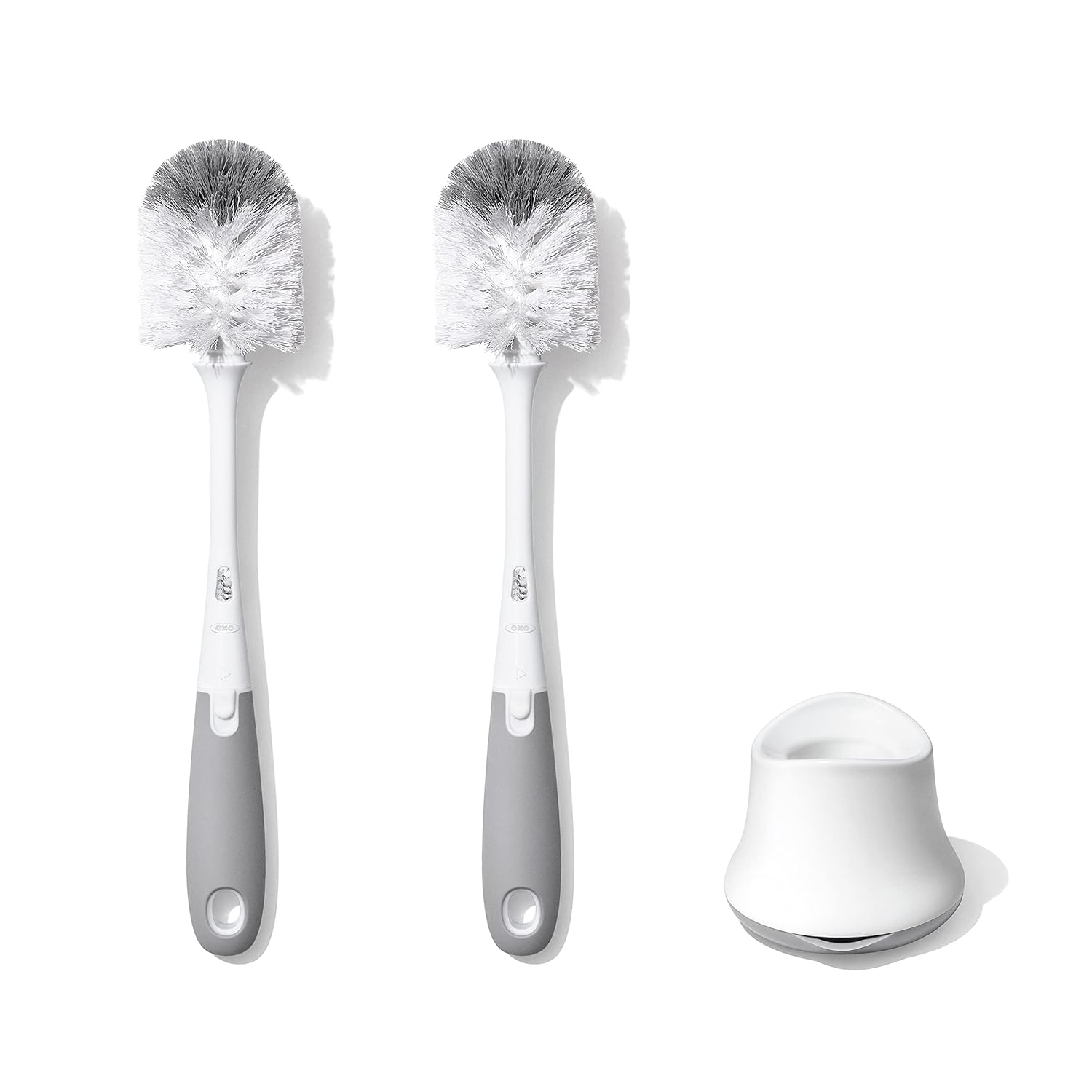 OXO_Tot_Bottle_Brush_with_Nipple_Cleaner_and_Stand_–_Gray,_2-Pack