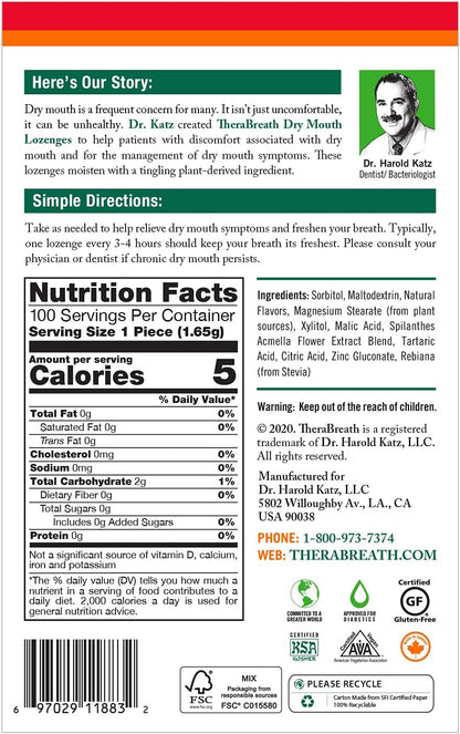 TheraBreath_Dry_Mouth_Lozenges_with_ZINC,_Tart_Berry_Flavor,_100_Lozenges