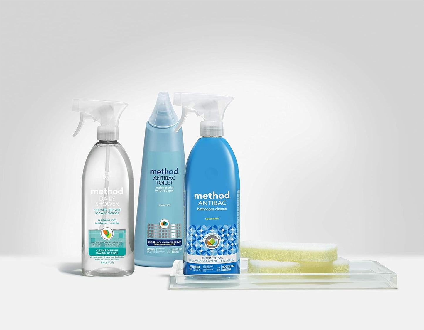 Method_Daily_Shower_Cleaner_Spray,_&_Spray_and_Walk_Away,_Eucalyptus_Mint_Scent,_28_Fl_Oz,_(Pack_of_4),_Packaging_May_Vary