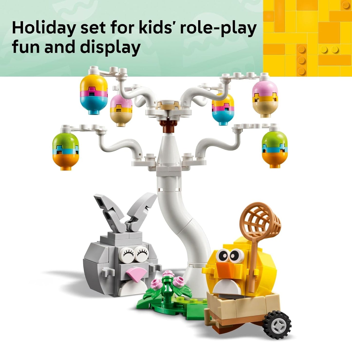 LEGO_Easter_Bunny_and_Chick_Egg_Hunt_Building_Toy_for_Girls_&_Boys_-_Springtime_Playset_for_Kids,_Ages_8+_-_Basket_Stuffer_or_Gift_Idea_for_Easter_-_40808