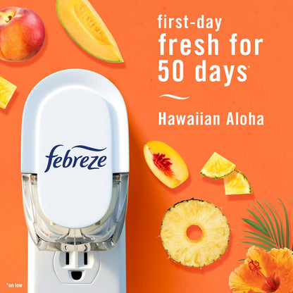 Febreze_Plug_In_Air_Freshener,_Odor-Fighting_Scented_Oil_Refill,_Air_Fresheners_for_Home_and_Bathroom_and_Kitchen,_Long_Lasting_for_Strong_Odors,_Hawaiian_Aloha_Scent,_0.87oz_Refills,_3_Count