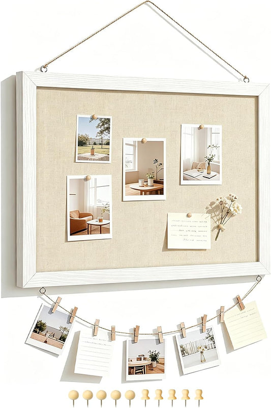 DOLLAR_BOSS_Double-Sided_Bulletin_Boards_with_Linen,_16"x12"_Cork_Board