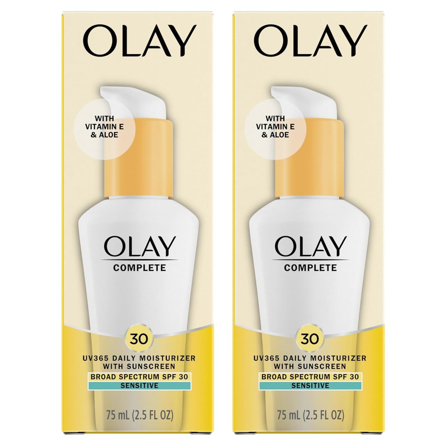 Olay_Face_Moisturizer,_Complete_with_Sunscreen_SPF_30,_Fragrance-Free_for_Sensistive_Skin,_Broad_Spectrum_Sun_Protection,_Long-Lasting_Hydration,_Non-Comedogenic_-_Vitamin_E_&_Aloe_-_2.5_Oz_-_2_Pack