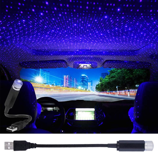 LEDCARE_USB_Star_Projector_Night_Light,_Portable_Adjustable_Romantic_Interior_Roof_Lights_Star_Lamp_Projector_Decorations_for_Car,_Ceiling,_Bedroom_(Violet_Blue)