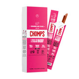 Chomps Grass-Fed and Finished Jerky Snack Sticks 10-Pack - Keto, Paleo, Whole30, 10g Lean Meat Protein, Gluten-Free, Zero Sugar Food, Non-GMO