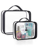 2 Pack, Medium+Large - Black-with handle+180° open