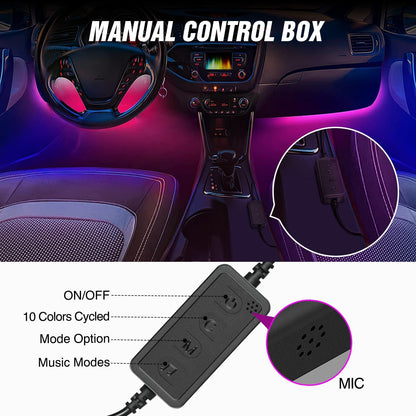 Nilight_72_LED_USB_Interior_Strip_Lights_Dream_Color_RGB-IC_12V_DC_with_App_RF_Remote_Control_Multicolor_Footwell_Under_Dash_Chasing_Inside_Light_Kits_2_Lines_Music_Sync_Mode_for_Cars_Truck_ATV_UTV
