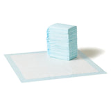 Amazon Basics Leak-Proof Dog and Puppy Potty Training Pee Pads with Quick-Dry 5-Layer Super Absorbent Design, Regular Size 22 x 22 inch, Blue & White