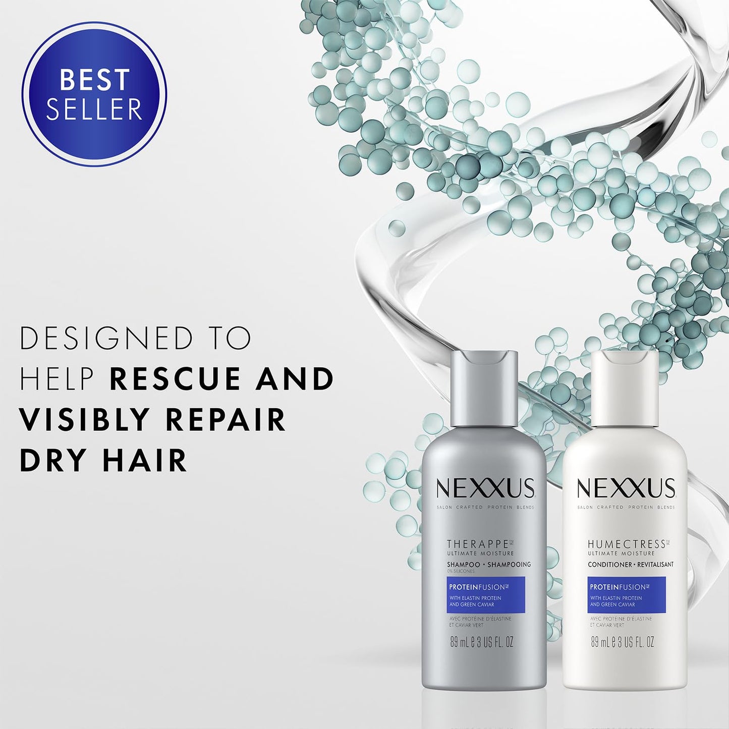 Nexxus_Therappe_Shampoo_and_Humectress_Conditioner,_Travel-Size_–_Ultimate_Moisture_for_Dry_Hair_with_Elastin_Protein_and_Green_Caviar,_3_Oz_Ea
