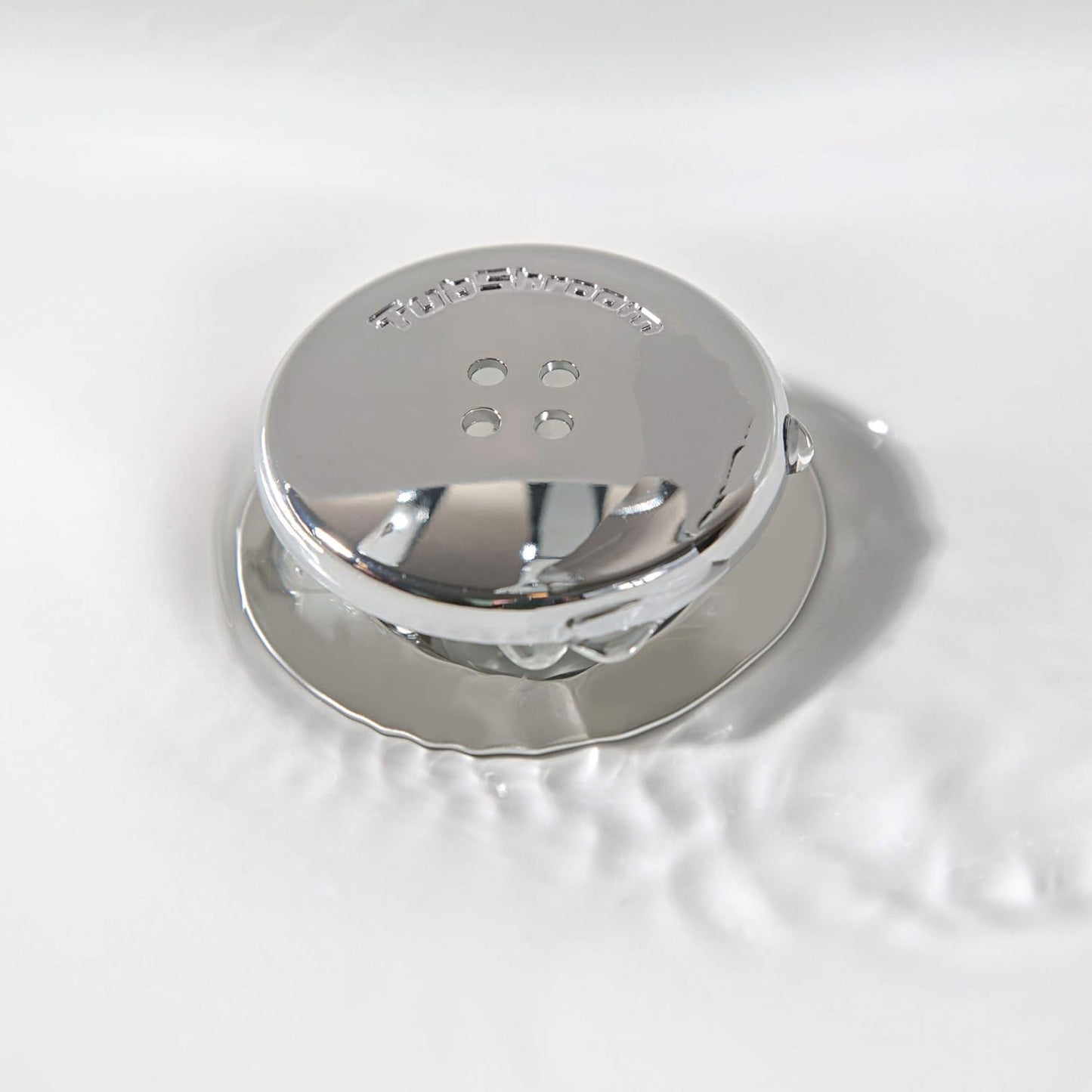 TubShroom_Bathtub_Drain_Protector_and_Hair_Catcher_-_2_Pack,_Chrome_-_Fits_1.5"_-_1.75"_Bathtub_and_Shower_Drains