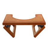 AmazerBath  Bamboo Toilet Stool Squat for Adult, Foldable Squatting Potty Stools for Bathroom, 0.79" Thickness Poop Stool with Non-Slip Strip, Space-Saving, No Assembly Required