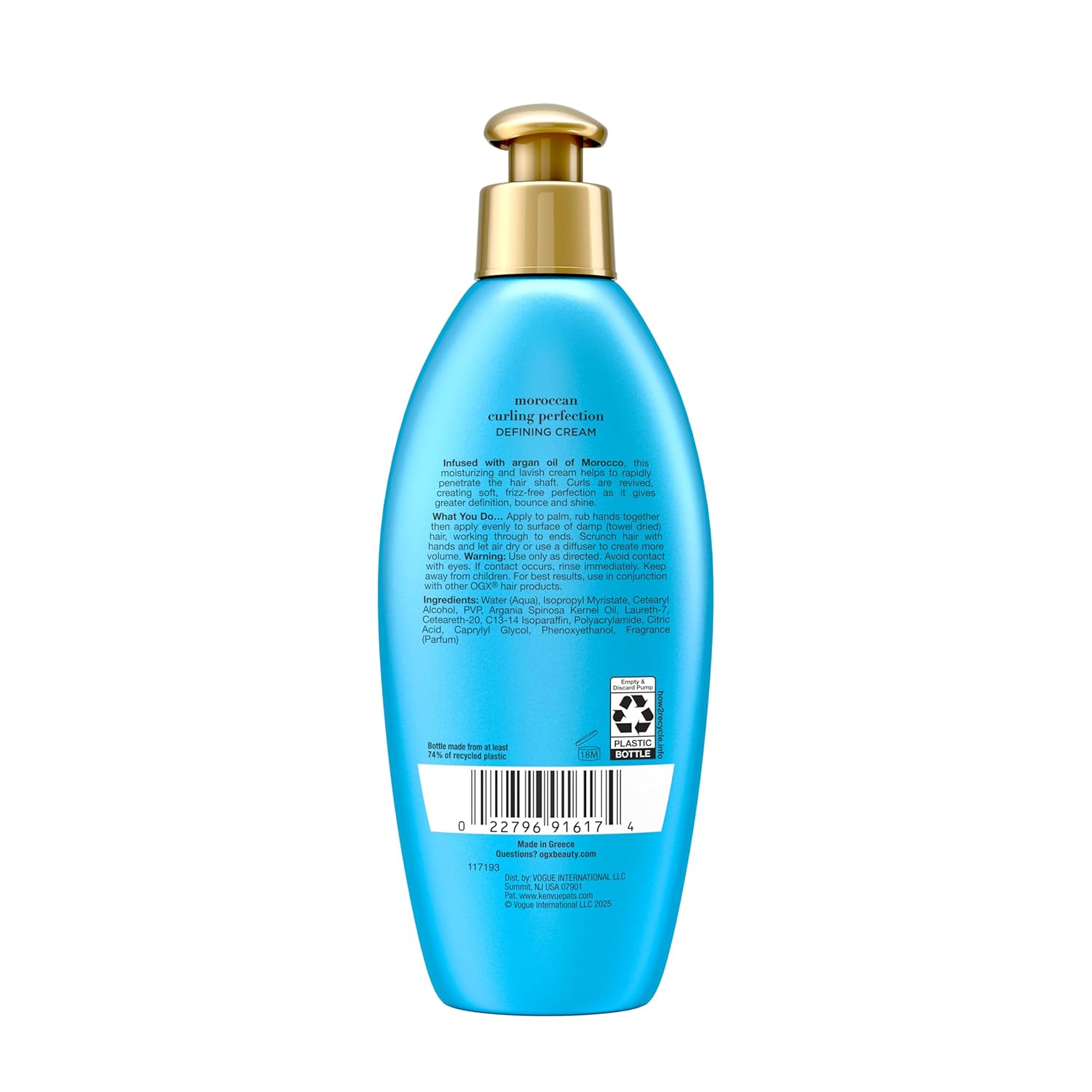 OGX_Argan_Oil_of_Morocco_Curl-Defining_Styling_Cream,_Anti-Frizz_Curl_Cream_for_Curly_Hair_&_All_Textures,_Cold-Pressed_Argan_Oil,_Paraben-Free,_Sulfate-Free_Surfactants,_Curly_Hair_Products,_6_oz