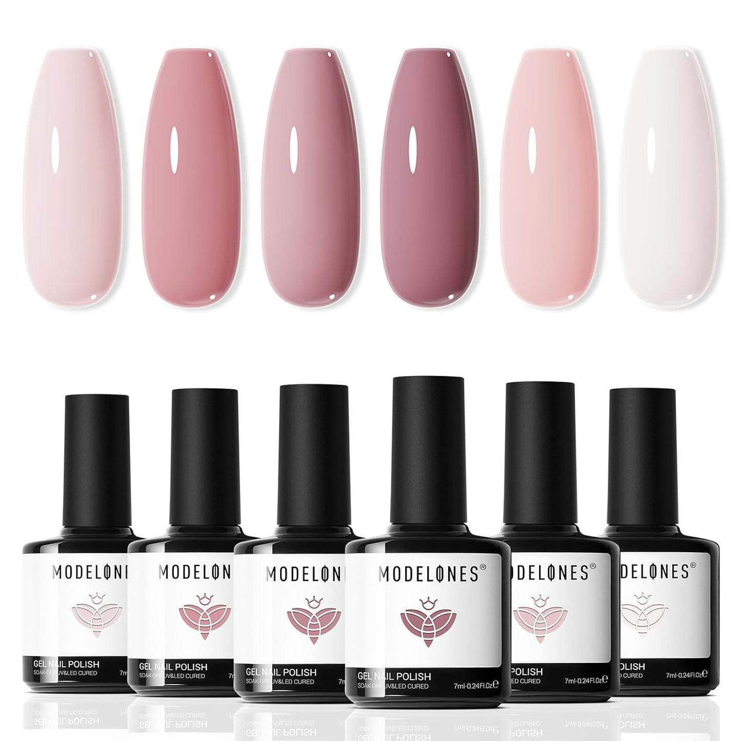 modelones_Gel_Nail_Polish_Set_-_6_Colors_Nude_Pink_Milky_White_Gel_Polish_Set_Light_Neutral_Pink_Nail_Polish_Barely_Pink_Soak_Off_LED_Starter_Kit_Popular_Nail_Art_DIY_Manicure_Gifts