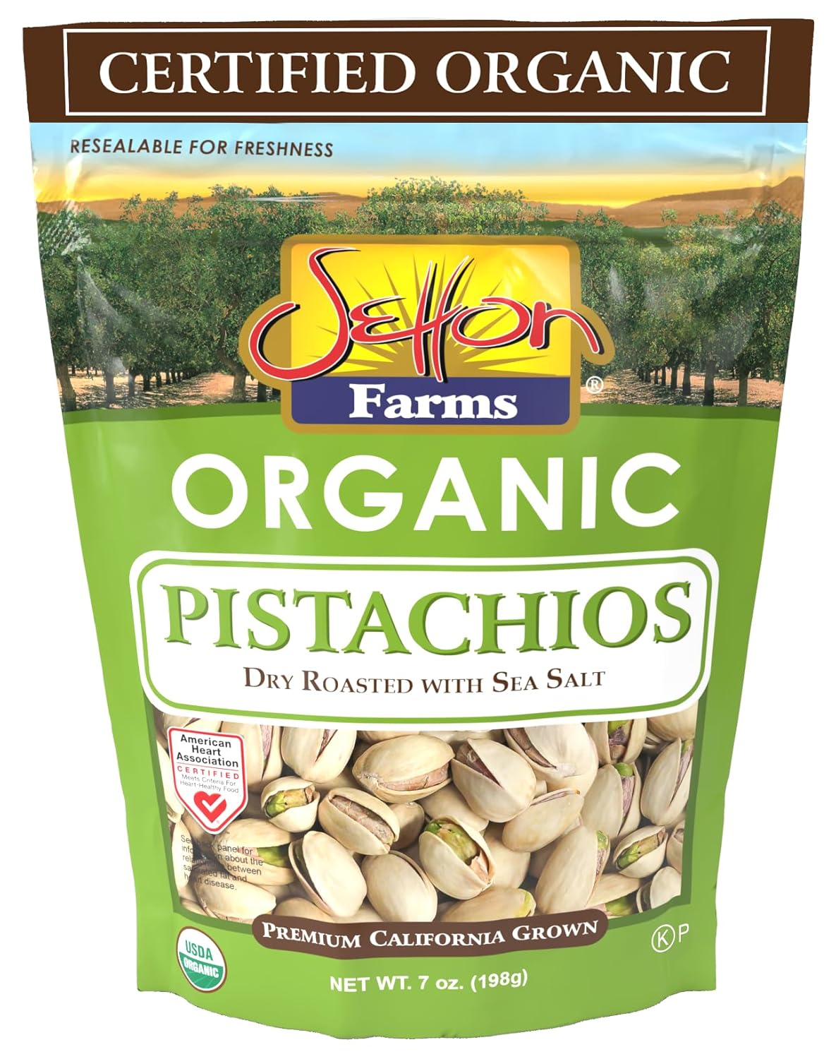 Setton_Farms_Premium_Organic_Pistachios,_Dry_Roasted_With_Sea_Salt,_7_Oz_Resealable_Bag