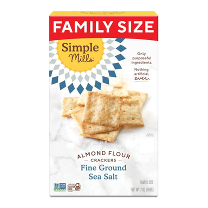 Simple_Mills_Almond_Flour_Crackers,_Family_Size,_Fine_Ground_Sea_Salt_-_Gluten_Free,_Vegan,_Healthy_Snacks,_7_Ounce_(Pack_of_1)