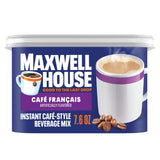 Maxwell House Instant Cafe-Style Beverage Mix, Easy to Prepare, 1 Canister, for Quick Morning Coffee or Afternoon Treat, Kosher Dairy