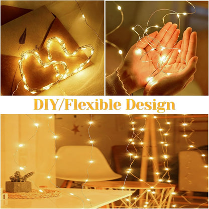 200_LED_67Ft_Fairy_Lights_Battery_Operated_with_Remote，Waterproof_String_Lights_for_Indoor_&_Outdoor,8_Modes_Christmas_Lights_for_Christmas_Tree,Bedroom,_Party,Wedding_Decor