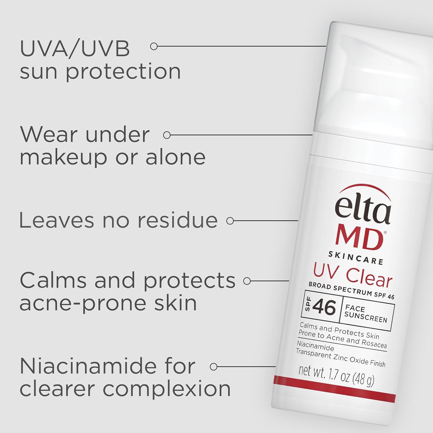 EltaMD_UV_Clear_Face_Sunscreen_SPF_46,_Oil-Free_Sunscreen_with_Zinc_Oxide,_Dermatologist_Recommended