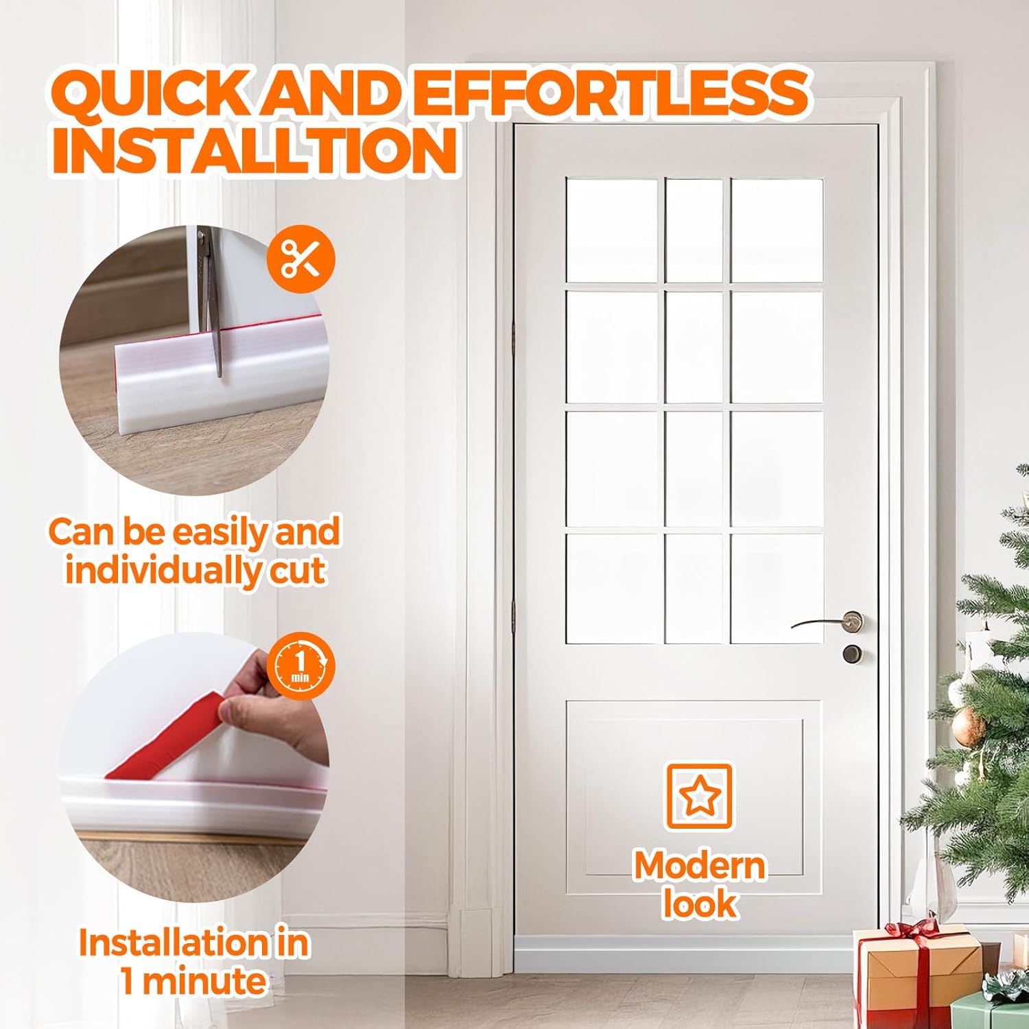 Holikme_Door_Draft_Stopper_Under_Door_Draft_Blocker_Insulator_Doors_Sweep_Weather_Stripping_Noise_Stopper_Strong_Adhesive,_White