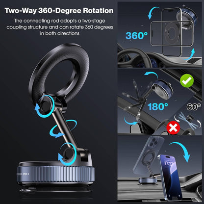Vacuum_Magnetic_Suction_Phone_Holder,_Foldable_and_Retractable_Hands-Free_Suction_Cup_Phone_Mount_for_Car/Gym/Mirror/Smooth_Surface,_Compatible_with_iPhone_Android_and_All_Smartphones_(Black)