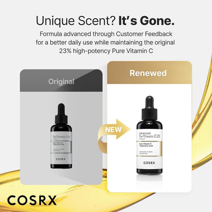 COSRX_Advanced_Pure_Vitamin_C_23%_Serum_with_Vitamin_E_&_Glutathione,_Korean_Vitamin_C_Serum_for_Fine_Lines,_Uneven_Skin_Tone_&_Dull_Skin,_0.7oz,_Korean_Skin_Care,_Mothers_Day_Gifts_for_Mom_&_Wife