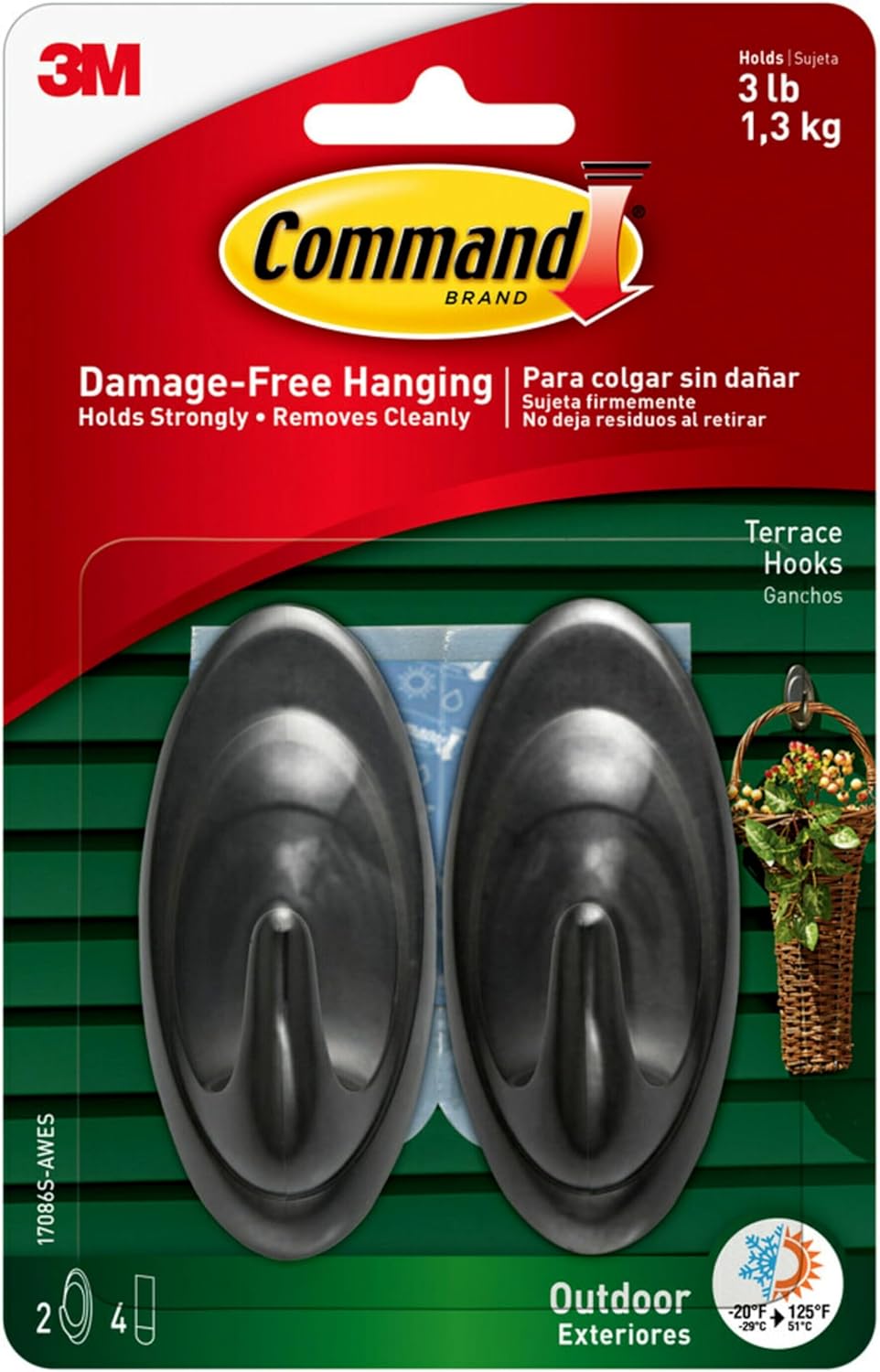 Command_Outdoor_Terrace_Hooks,_2_Hooks_and_4_Strips,_Damage-Free_Hanging_Wall_Hook_for_Hanging_Outdoor_Wall_Decor_with_Weather_Resistant_Strips,_Holds_up_to_3_lb