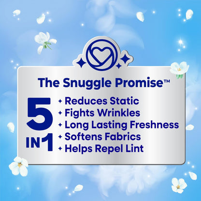 Snuggle_Fabric_Softener_Dryer_Sheets,_Blue_Sparkle_Cuddle-Up_Fresh,_230_Ct,_Long-Lasting_Fresh_&_Clean_Scent,_Softens_Fabric,_Reduces_Static,_Fights_Wrinkles,_Helps_Repel_Lint_&_Pet_Hair,_HE_Safe