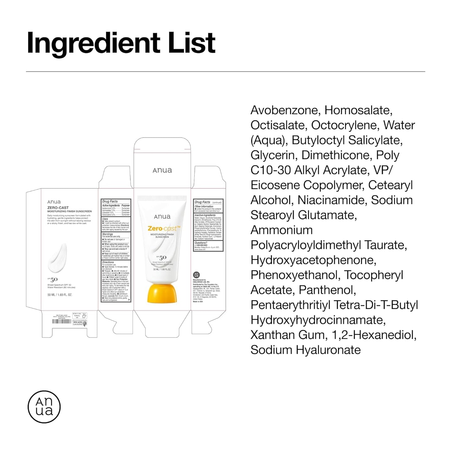 Anua,_Zero-Cast_Moisturizing_Sunscreen_SPF_50,_Glow_Natural_Sunscreen_for_face,_No_White_Cast,_Hyaluronic_Acid,_Niacinamide,_Oil-Free,_Korean_Skincare,_1.69_fl_oz
