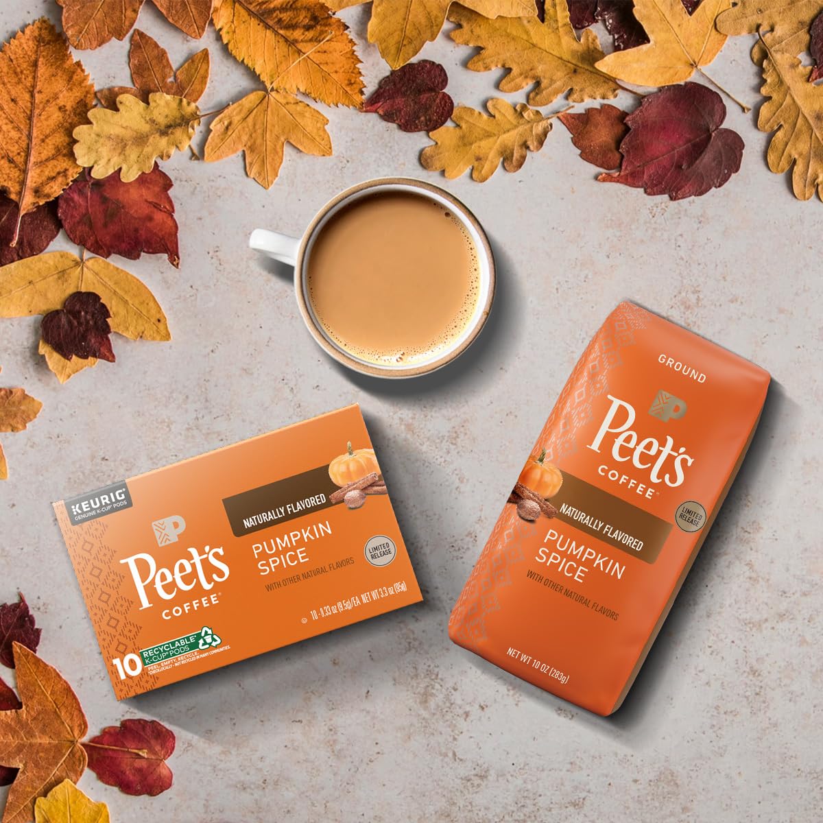 Peet's_Coffee,_Flavored_Light_Roast_Keurig_K-Cup_Pods_-_Pumpkin_Spice_10_Count_(1_Box_of_10_K-Cup_Pods)